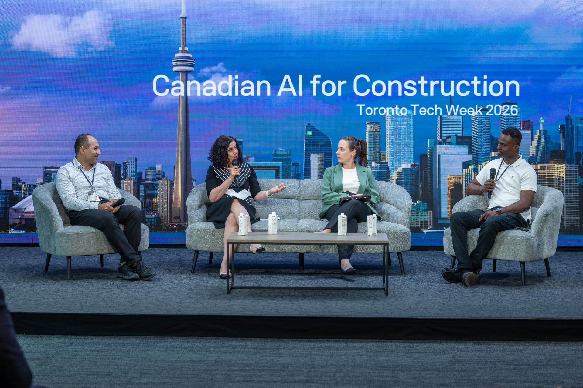 Mojgan Jadidi on the Canadian AI for Construction panel at Toronto Tech Week 2026